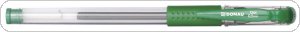 Długopis żelowy DONAU z wodoodpornym tuszem 0,5mm, zielony, 7342001PL-06
