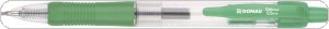 Długopis automatyczny żelowy DONAU z wodoodpornym tuszem 0,5mm, zielony, 7344001PL-06