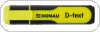 Zakreślacz fluorescencyjny DONAU D-Text, 1-5mm (linia), żółty, 7358001PL-11