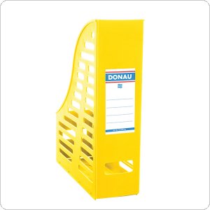 Pojemnik ażurowy na dokumenty DONAU, PP, A4, składany, żółty, 7464001PL-11