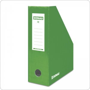 Pojemnik na dokumenty DONAU, karton, A4/100mm, lakierowany, zielony, 7648101-06FSC