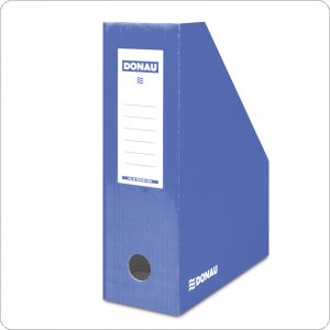 Pojemnik na dokumenty DONAU, karton, A4/100mm, lakierowany, niebieski, 7648101-10FSC