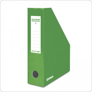 Pojemnik na dokumenty DONAU, karton, A4/80mm, lakierowany, zielony, 7649201-06FSC