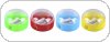Temperówka DONAU, plastikowa, pojedyncza, mała okrągła, mix kolorów, 7813001-99