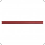 Listwa zaciskająca DONAU, PVC, A4, 4mm, do 40 kartek, czerwona, (10szt), 7894001PL-04