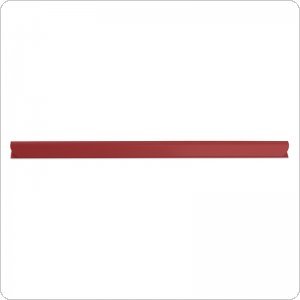Listwa zaciskająca DONAU, PVC, A4, 4mm, do 40 kartek, czerwona, (10szt), 7894001PL-04