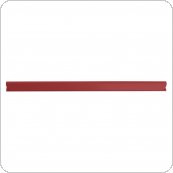 Listwa zaciskająca DONAU, PVC, A4, 8mm, do 80 kartek, czerwona, (10szt), 7896001PL-04