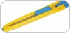 Nóż biurowy DONAU 9mm, plastikowy, z blokadą, niebiesko-żółty, 7945001-99