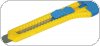 Nóż biurowy DONAU 18mm, plastikowy, z blokadą, niebiesko-żółty, 7946001-99