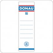 Etykiety wsuwane do segregatora DONAU, 48x153mm, dwustronne, 20szt., 8370920-09PL