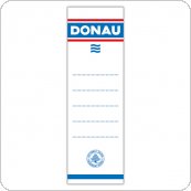 Etykiety samoprzylepne do segregatora DONAU, 54x153mm, jednostronne, 20szt., 8375920-09PL