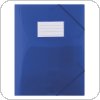 Teczka z gumką DONAU, PP, A4, 480mikr., 3-skrzydłowe, półtransparentna niebieska, 8568001PL-10