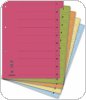 Przekładki DONAU, karton, A4, 235x300mm, 0-9, 50 kart z perforacją, mix kolorów, 8611001S-99