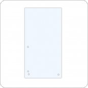 Przekładki DONAU, karton, 1 / 3 A4, 235x105mm, 100szt., białe, 8620100-09PL