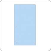 Przekładki DONAU, karton, 1 / 3 A4, 235x105mm, 100szt., niebieskie, 8620100-10PL