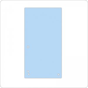 Przekładki DONAU, karton, 1/3 A4, 235x105mm, 100szt., niebieskie, 8620100-10PL