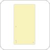 Przekładki DONAU, karton, 1 / 3 A4, 235x105mm, 100szt., żółte, 8620100-11PL