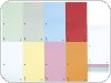 Przekładki DONAU, karton, 1 / 3 A4, 235x105mm, 100szt., mix kolorów, 8620100-99PL