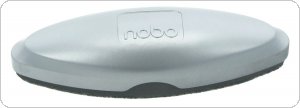 Gąbka do tablic szklanych NOBO, magnetyczna, z wymiennym wkładem, srebrna, ACN1904100