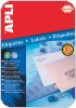 Etykiety poliestrowe APLI, 70x37mm, prostokątne, transparentne 10 ark., AP10051 Etykiety APLI