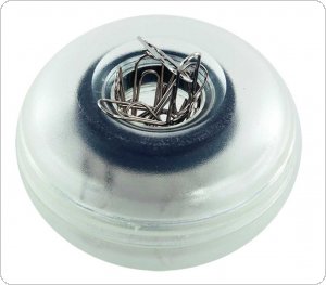 Pojemnik magnetyczny na spinacze APLI, transparentny, AP13351