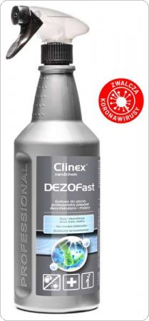 Profesjonalny preparat do mycia i dezynfekcji CLINEX Dezofast 1L, bakteriobójczy, wirusobójczy, grzybobójczy, CL77014