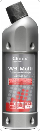 Preparat CLINEX W3 Multi 1L 77-076, do mycia sanitariatów i łazienek, skoncentrowany, CL77076
