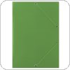 Teczka z gumką DONAU, karton, A4, 400gsm, 3-skrzydłowe, zielona, FEP06G