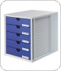 Zestaw 5 szufladek HAN System-Box, polistyren, A4, szaro-niebieski, HN145014-10