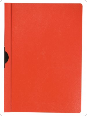 Skoroszyt Q-CONNECT z metalowym klipsem, PP, A4, 200/350mikr., czerwony, KF00461