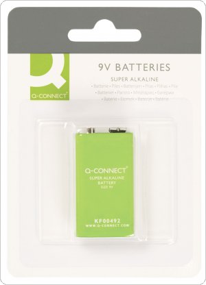 Baterie super-alkaliczne Q-CONNECT E-Block, LR61, 9V, KF00492
