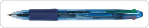 Długopis automatyczny Q-CONNECT 4-color 0,7mm (linia), mix kolorów, KF01938