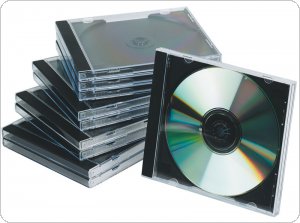 Pudełko na płytę CD/DVD Q-CONNECT, standard, 10szt., przeźroczyste, KF02209