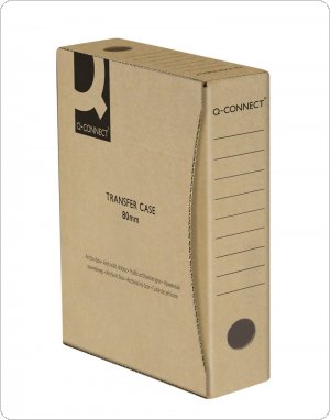 Pudło archiwizacyjne Q-CONNECT, karton, A4/80mm, szare, KF15832