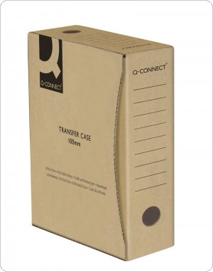 Pudło archiwizacyjne Q-CONNECT, karton, A4/100mm, szare, KF15838