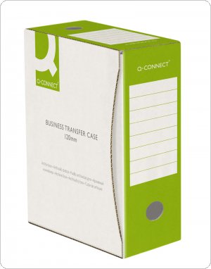 Pudło archiwizacyjne Q-CONNECT, karton, A4/120mm, zielone, KF15846