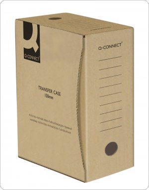 Pudło archiwizacyjne Q-CONNECT, karton, A4/150mm, szare, KF15848