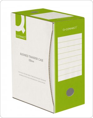 Pudło archiwizacyjne Q-CONNECT, karton, A4/150mm, zielone, KF15849