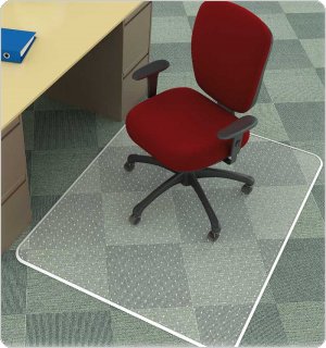 Mata pod krzesło Q-CONNECT, na dywany, 150x120cm, prostokątna, KF15899