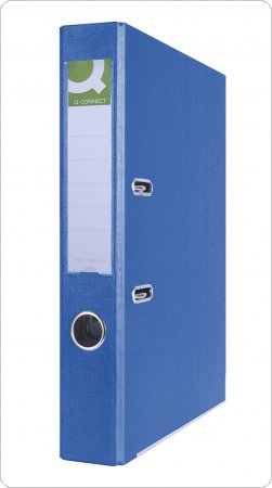 Segregator Q-CONNECT Hero z szyną, PP, A4/55mm, niebieski, KF15983