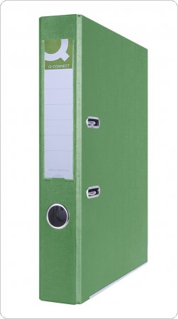 Segregator Q-CONNECT Hero z szyną, PP, A4/55mm, zielony, KF15984