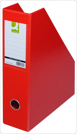 Pojemnik na dokumenty Q-CONNECT, PVC, A4/76, czerwony, KF16211