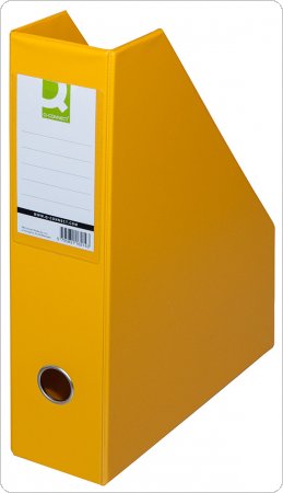Pojemnik na dokumenty Q-CONNECT, PVC, A4/76, żółty, KF16214