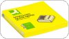 Bloczek samoprzylepny Q-CONNECT Brilliant Z-Notes, 76x76mm, 100 kart., jasnożółty, KF16575