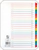 Przekładki Q-CONNECT Mylar, karton, A4, 225x297mm, A-Z, 21 kart, lam. indeks, mix kolorów, KF17469