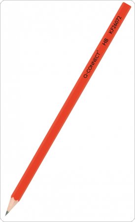 Ołówek drewniany Q-CONNECT HB, lakierowany, czerwony, KF26072