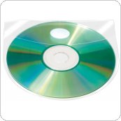 Kieszeń samoprzylepna Q-CONNECT, na 2-4 płyty CD / DVD, 127x127mm, 10szt., KF27032