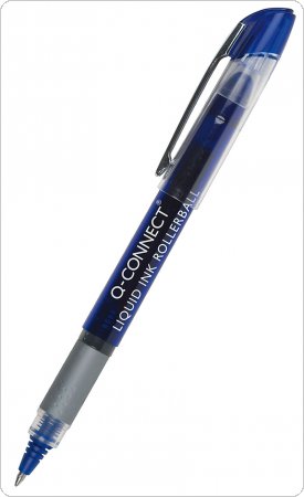 Cienkopis kulkowy Q-CONNECT 0,5mm (linia), niebieski, KF50140