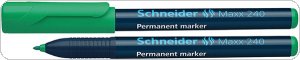 Marker permanentny SCHNEIDER Maxx 240,1-2 mm, zielony, SR124004