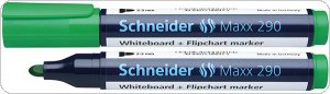 Marker do tablic SCHNEIDER Maxx 290, okrągły, 2-3 mm, zielony, SR129004